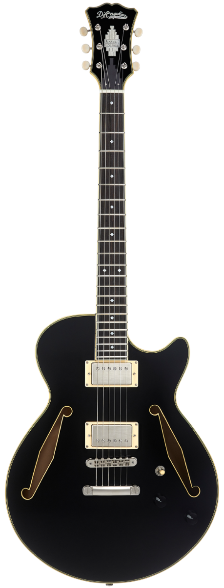 D'Angelico Excel SS Tour Solid Black Chitarra semiacustica