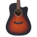 D'Angelico Premier Bowery LS Satin Vintage Sunburst Chitarra acustica elettrificata