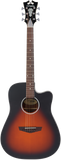 D'Angelico Premier Bowery LS Satin Vintage Sunburst Chitarra acustica elettrificata
