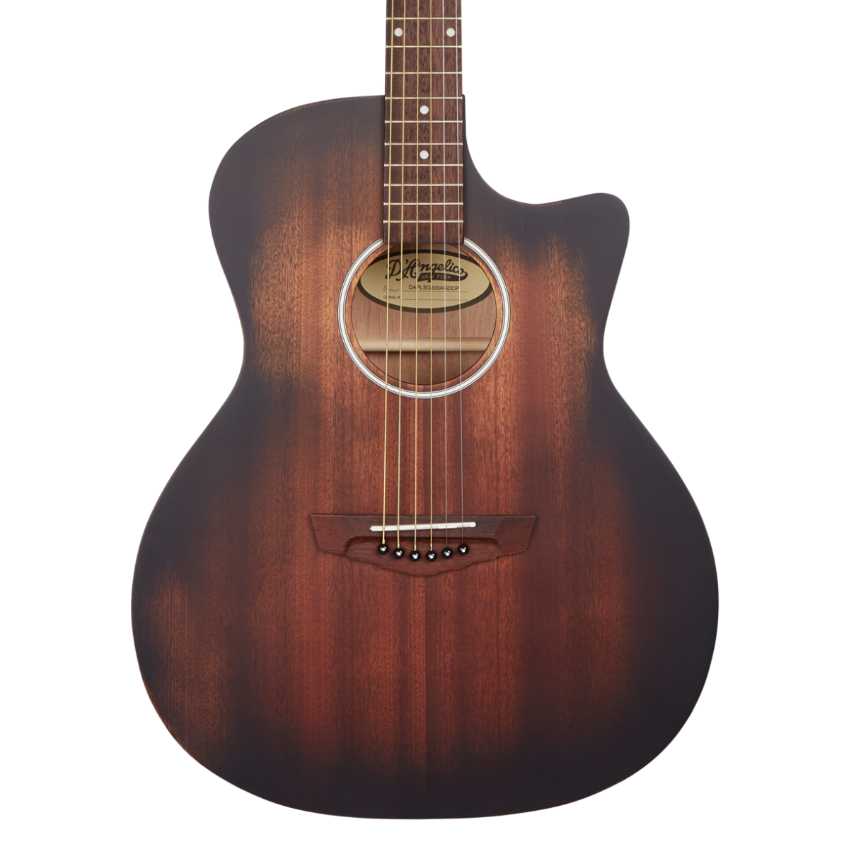 Chitarra acustica D'Angelico Premier Gramercy LS in mogano, corpo Grand Auditorium, manico confortevole e preamplificatore MG-30