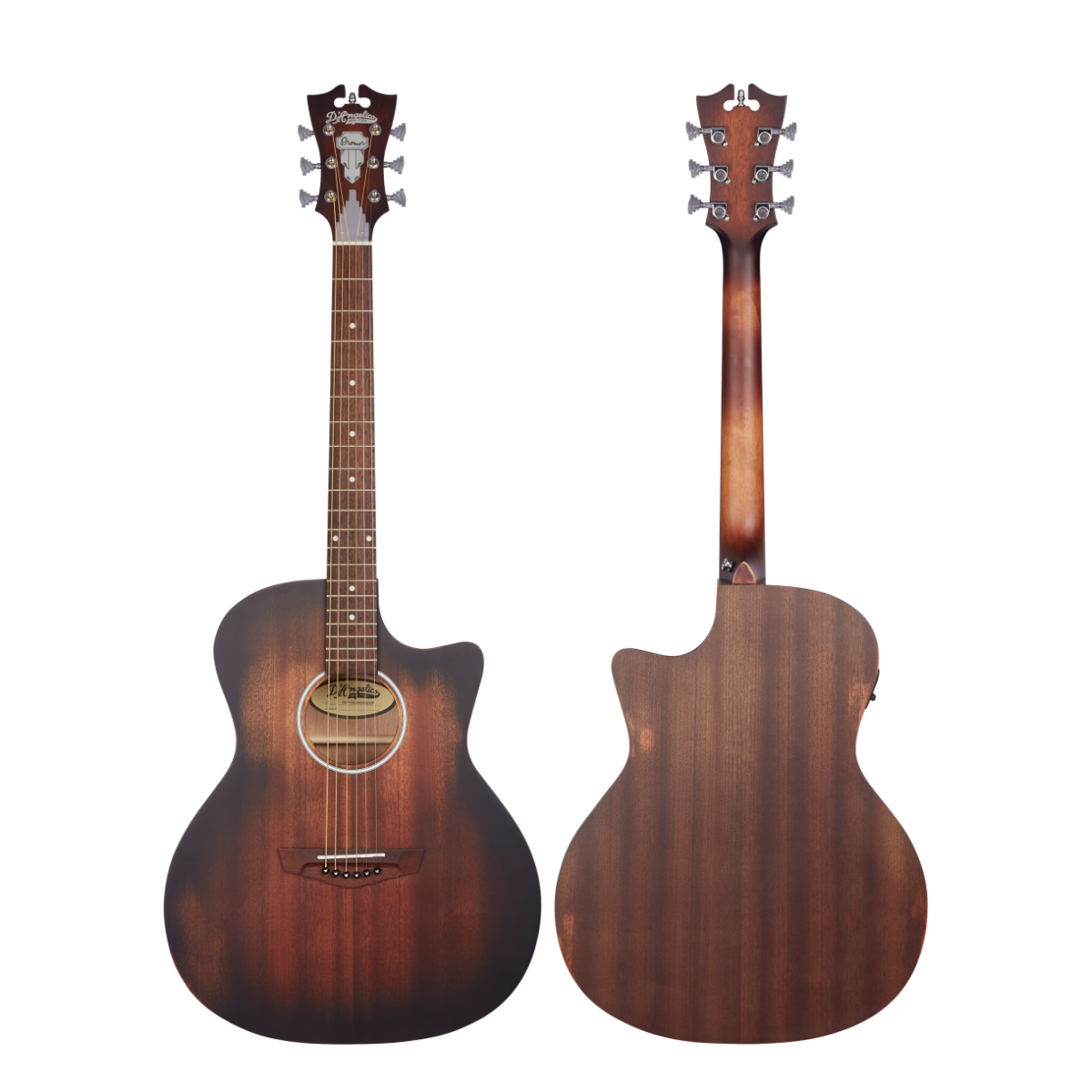 Chitarra D'Angelico Premier Gramercy LS in mogano, corpo Grand Auditorium, manico comodo e preamplificatore MG-30 integrato