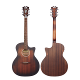 Chitarra D'Angelico Premier Gramercy LS in mogano, corpo Grand Auditorium, manico comodo e preamplificatore MG-30 integrato