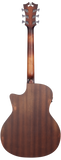 Chitarra acustica elettrificata D'Angelico Premier Gramercy LS in mogano, design Grand Auditorium con preamplificatore MG-30