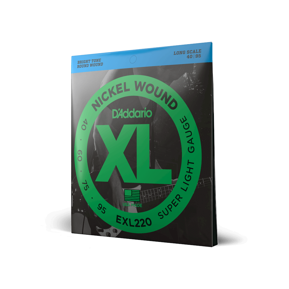 D'Addario EXL220 Muta di corde per basso elettrico Super Light 040-095