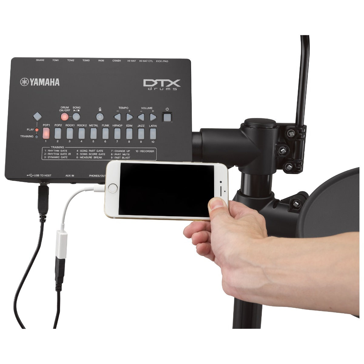 YAMAHA DTX402K connessione con smartphone