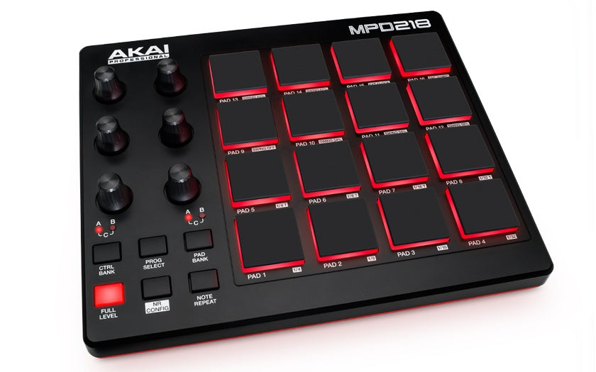 AKAI MPD218 Controller 16 Pad Midi over USB