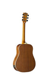 EKO TRI Mini Eq Honey Burst Chitarra acustica elettrificata travel