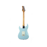 Eko ST-300 Daphne Blue, chitarra elettrica in stile Strat, con corpo in pioppo, manico in acero e tre pickup single-coil