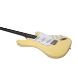 Eko ST-300 Fiesta Red, chitarra elettrica in stile Strat, corpo in pioppo, manico in acero, tre pickup single-coil, vintage
