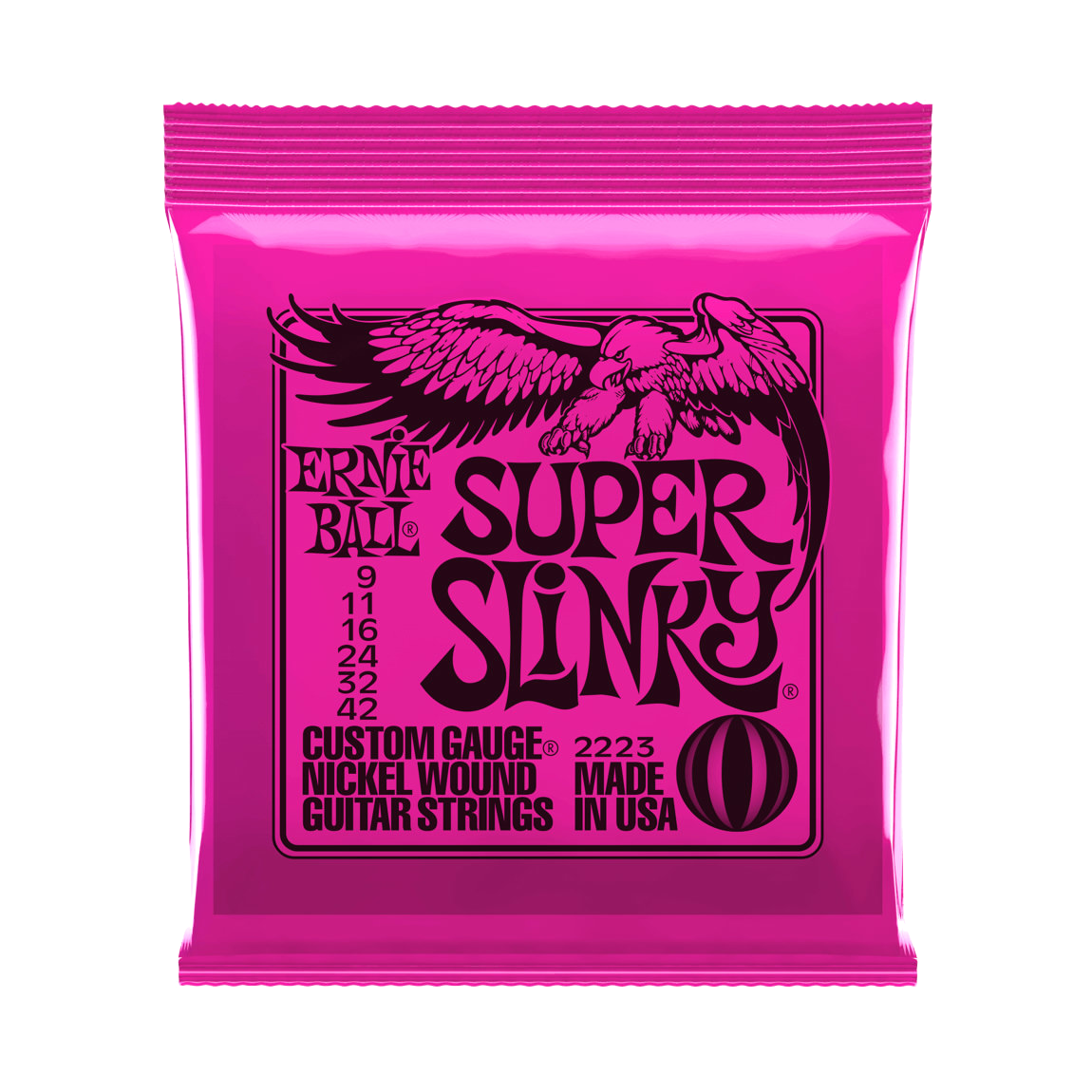 Ernie Ball 2223 Super Slinky Muta di corde per chitarra elettrica 009-042