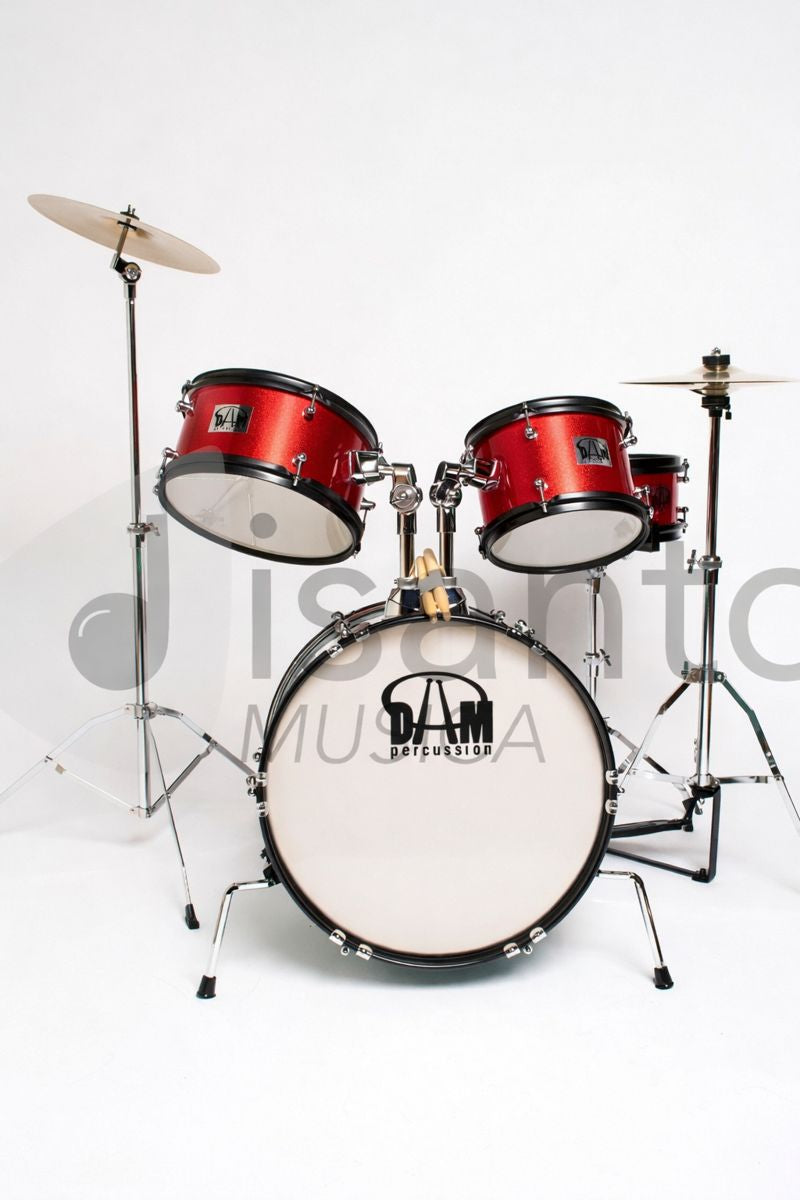 Batteria Acustica Completa - Junior Series 5 pezzi Red