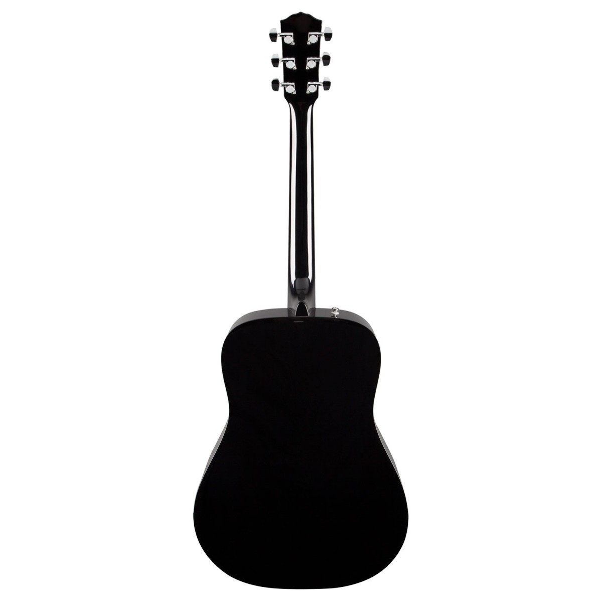 Retro Chitarra acustica nera Fender CD-60 con custodia rigida