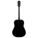 Retro Chitarra acustica nera Fender CD-60 con custodia rigida