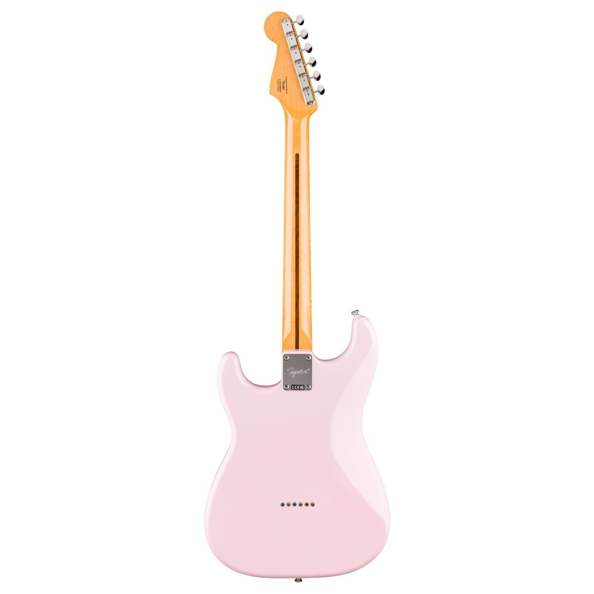 Squier Classic Vibe™ '50s Stratocaster® HT in shell pink, con tastiera in acero e hardware nickel-plated, stile vintage