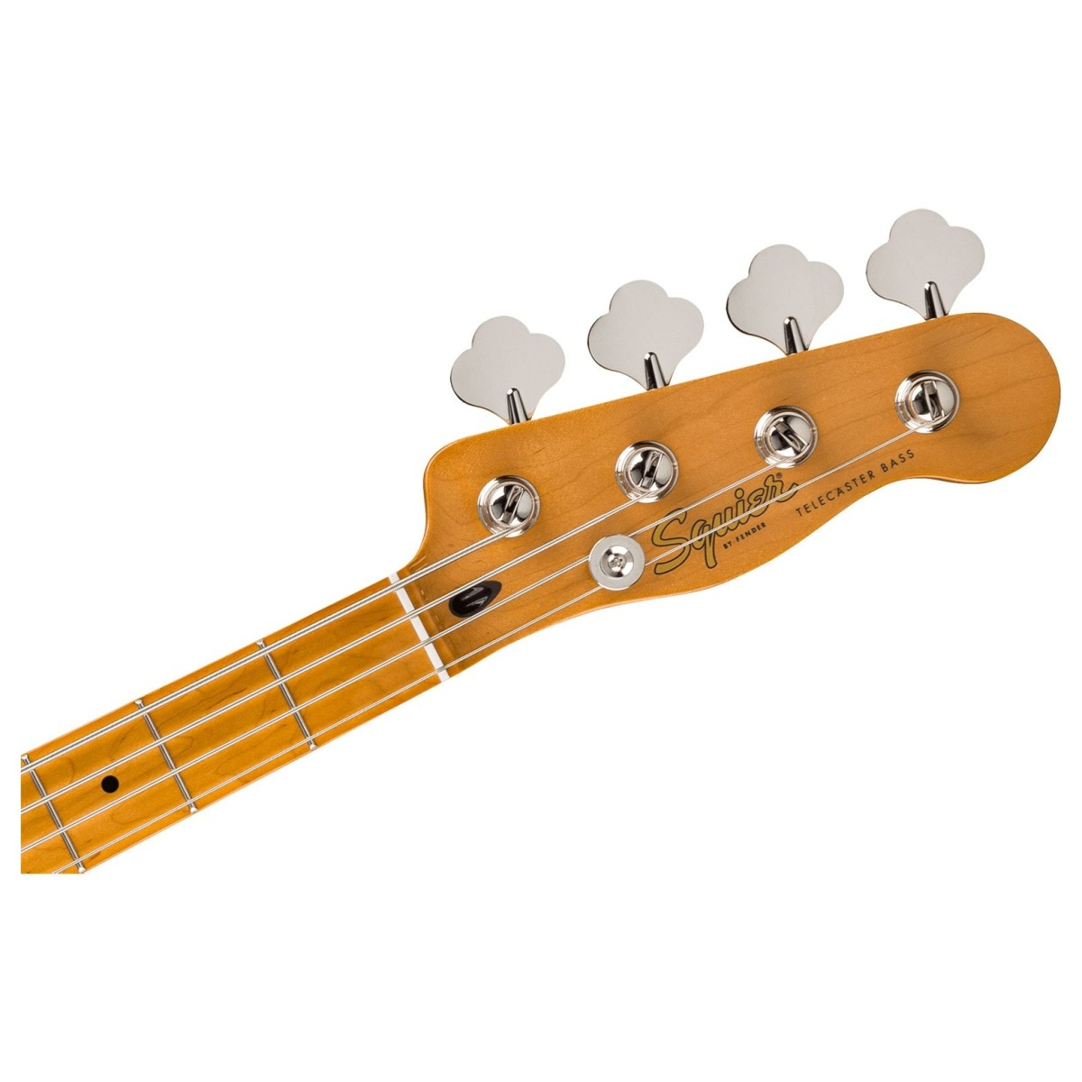 Basso Telecaster® Classic Vibe™ in bianco vintage, con design anni '70, tastiera in acero e battipenna in pergamena