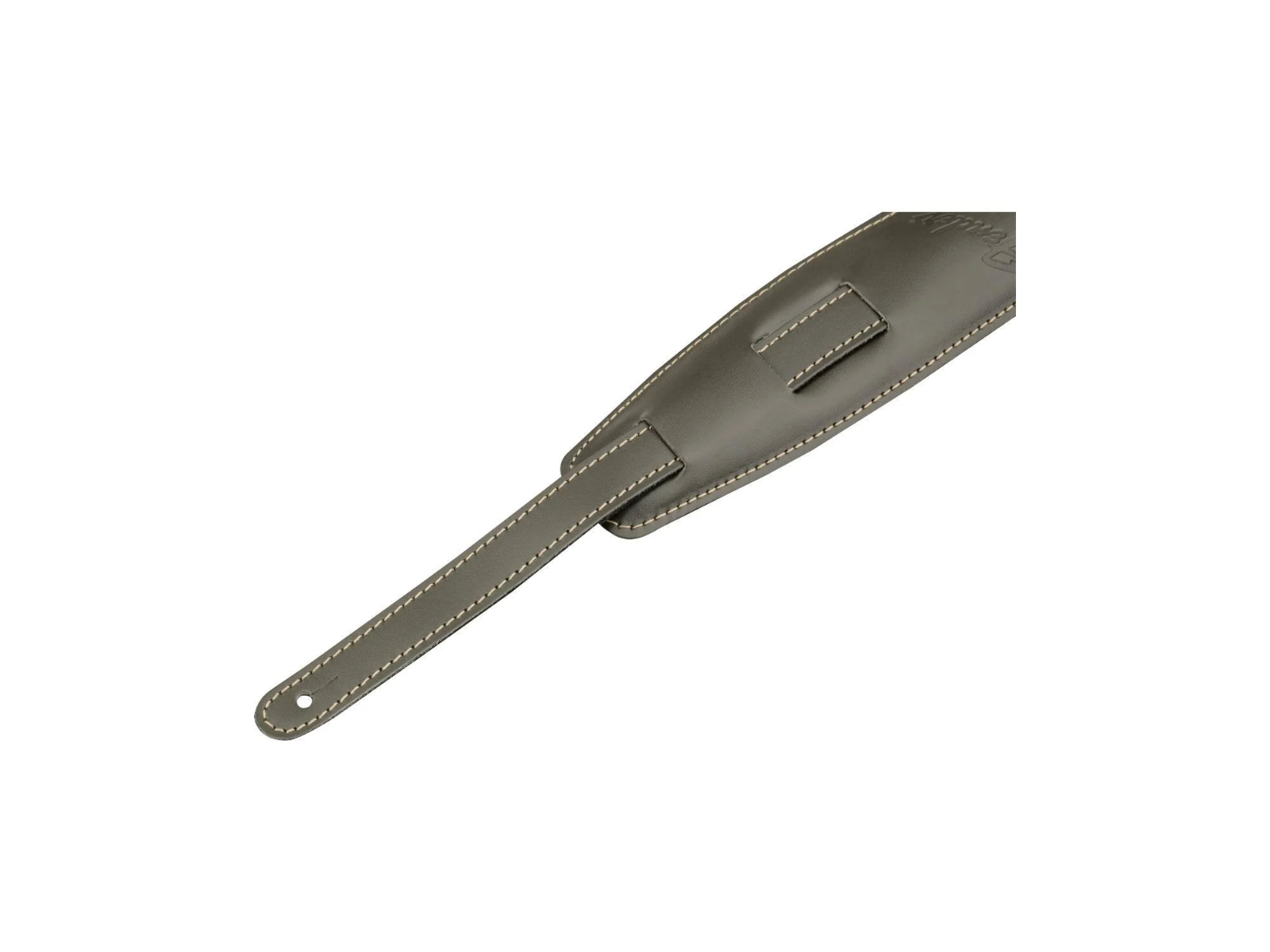 Tracolla Mustang Saddle grigia, in pelle di alta qualità, con design vintage e fermo metallico per una regolazione sicura