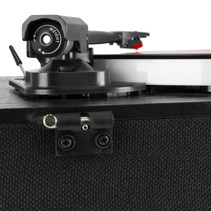 Giradischi Fenton RP162LED, luci LED colorate, riproduzione vinile e streaming Bluetooth, elegante finitura in legno