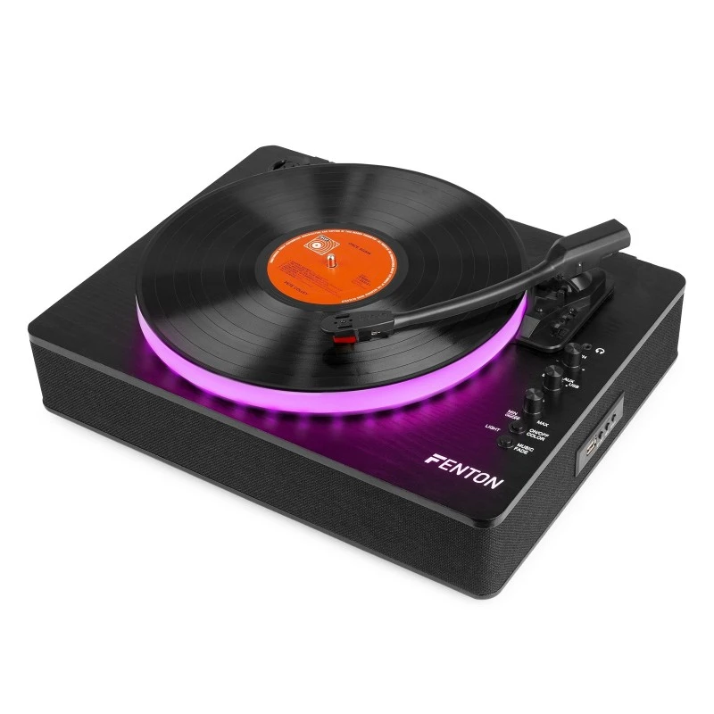Giradischi Fenton RP162LED con luci LED rosa