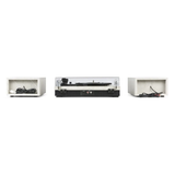 Giradischi Fenton RP165 in marmo, design elegante, amplificatore integrato e altoparlanti per vinile e Bluetooth