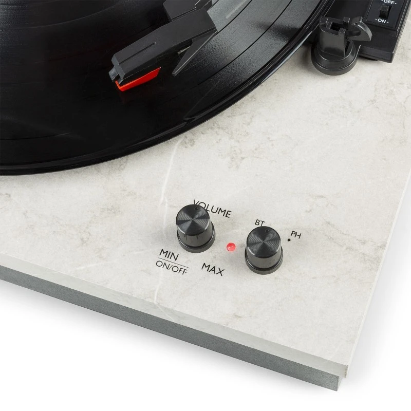 FENTON RP165M, colore marmo, riproduzione BT e vinile, potenza 100 W, dimensioni 361x262x465 mm, peso 5,4 kg