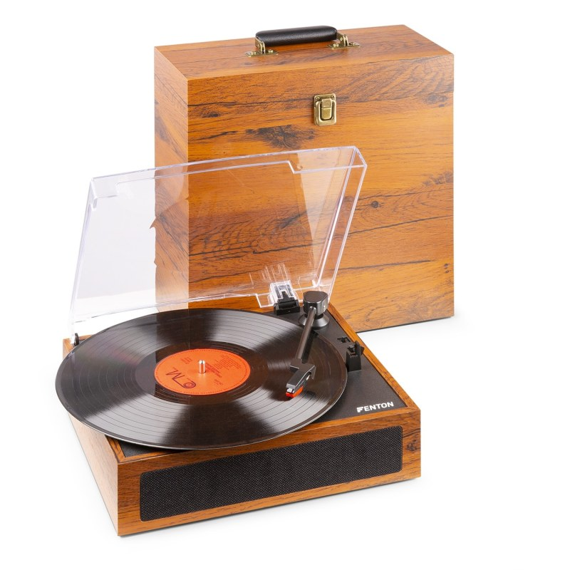 Fenton RP165: giradischi elegante con altoparlanti stereo, riproduce vinili e musica in streaming via Bluetooth