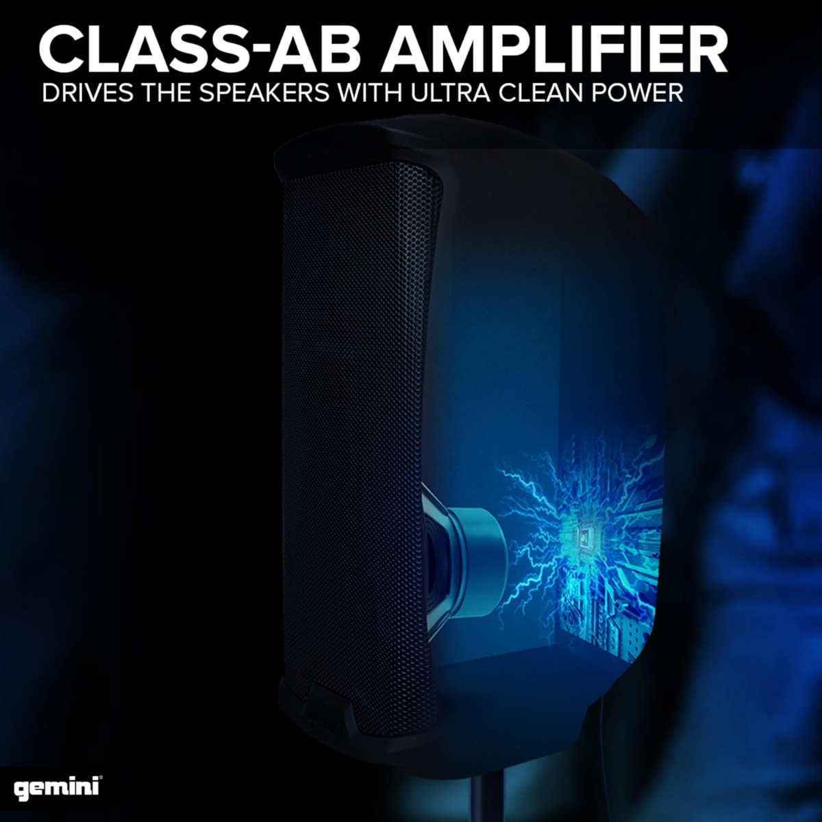Gemini AS2112 BT: diffusore con audio player USB/SD, Bluetooth TWS e comandi per riprodurre audio da dispositivi esterni