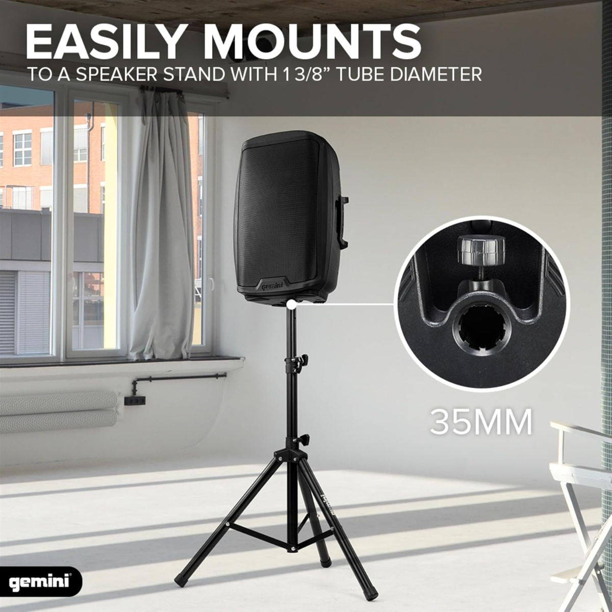 Diffusore Gemini AS2112 BT con audio player USB/SD e Bluetooth TWS, per collegare e riprodurre audio da dispositivi esterni
