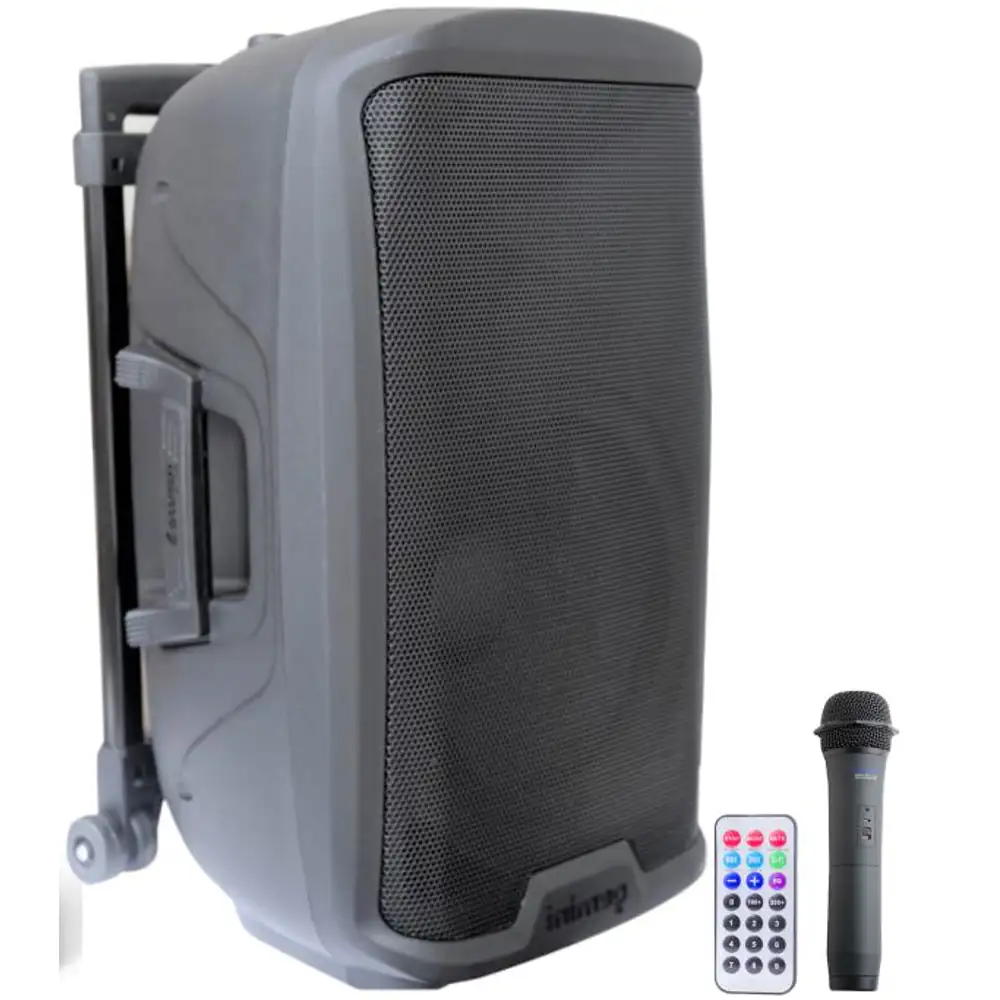 Diffusore portatile amplificato Gemini AS2112 To Go, 1500W, con trolley, Bluetooth, lettore USB/SD e microfoni inclusi