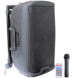 Diffusore portatile amplificato Gemini AS2112 To Go, 1500W, con trolley, Bluetooth, lettore USB/SD e microfoni inclusi