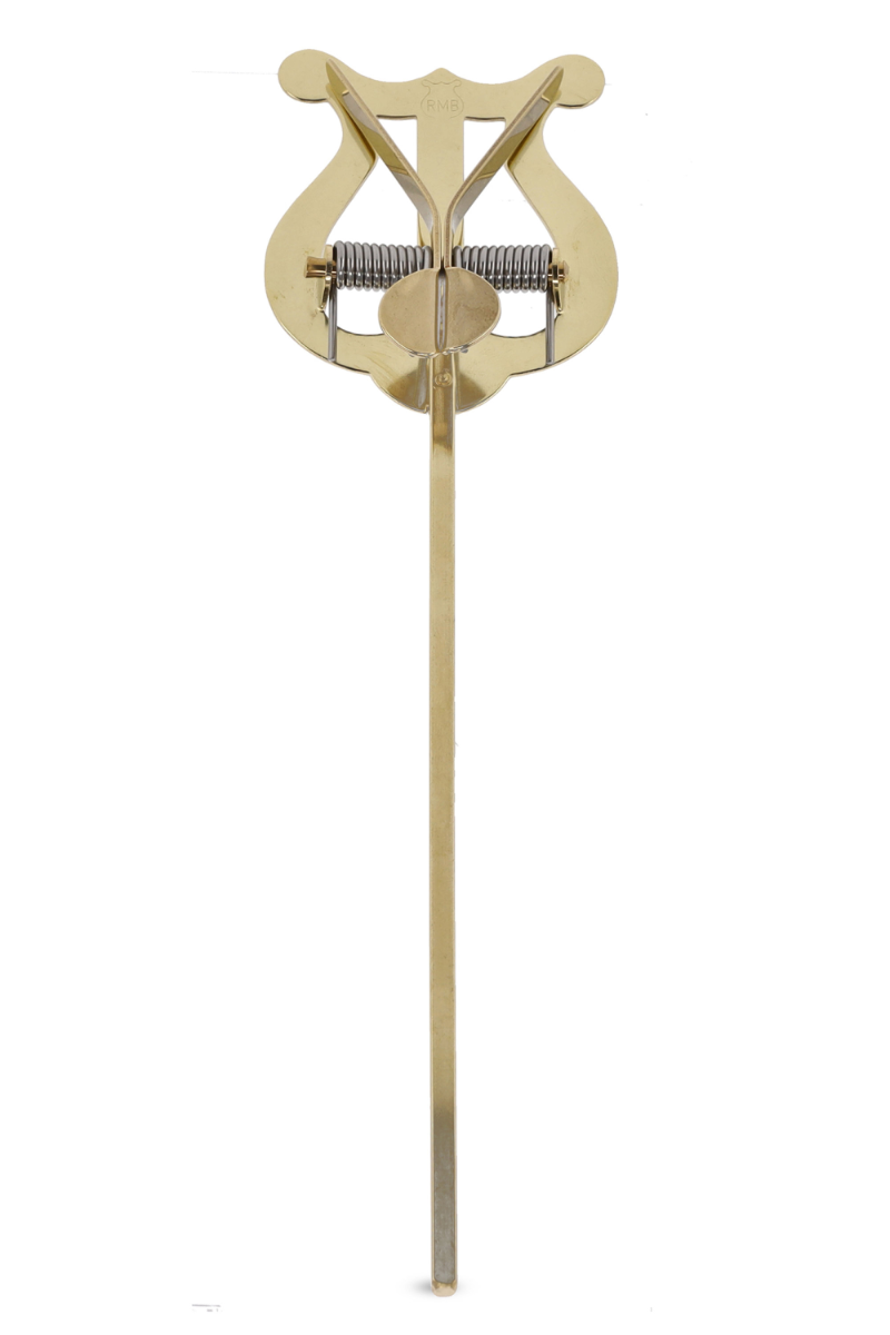 Letturino da banda GEWA, realizzato in ottone, dotato di 2 bottoni e asta di 14 cm, per un uso professionale
