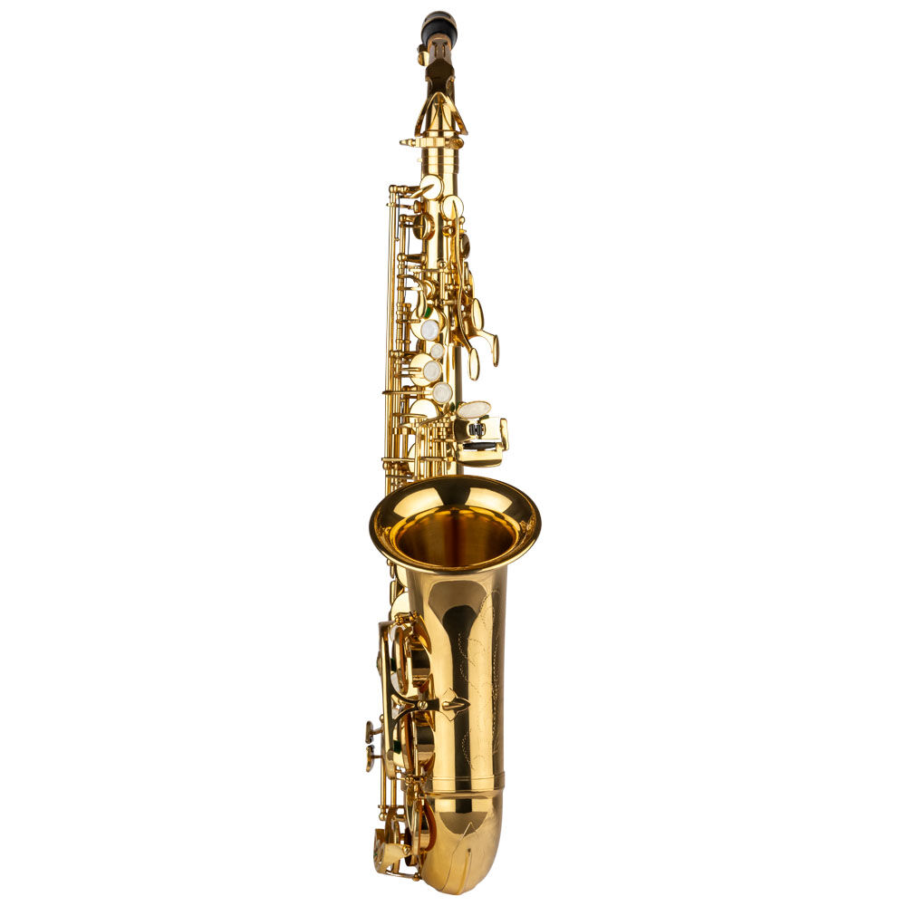 Sassofono contralto Grassi SAL700, ottone laccato, chiave Mib, estensione completa, con custodia e garanzia di 4 anni