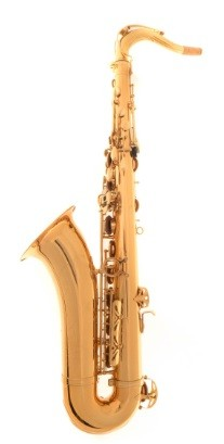 Sassofono tenore Grassi SST900, finitura laccata oro, progettato per studenti, estensione da Sib grave a Fa# acuto