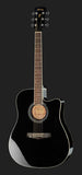 Ibanez PF15ECE Black Chitarra acustica amplificata con custodia, fascia e plettri omaggio