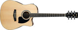Ibanez PF15ECE Natural Chitarra acustica amplificata con custodia, plettro, cavo, fascia omaggio
