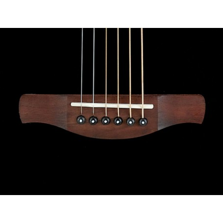 Chitarra acustica elettrificata Ibanez AEG50L, manico confortevole, finitura nera, tastiera e ponte in legno di noce