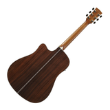 Ibanez AW391RCE, chitarra acustica elettrificata con corpo dreadnought, top in abete, fondo in palissandro, dettagli eleganti