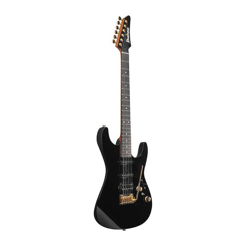 Ibanez AZ26P1-BK: chitarra elettrica nera con manico in acero, tastiera in ebano e pickup Seymour Duncan per suoni unici
