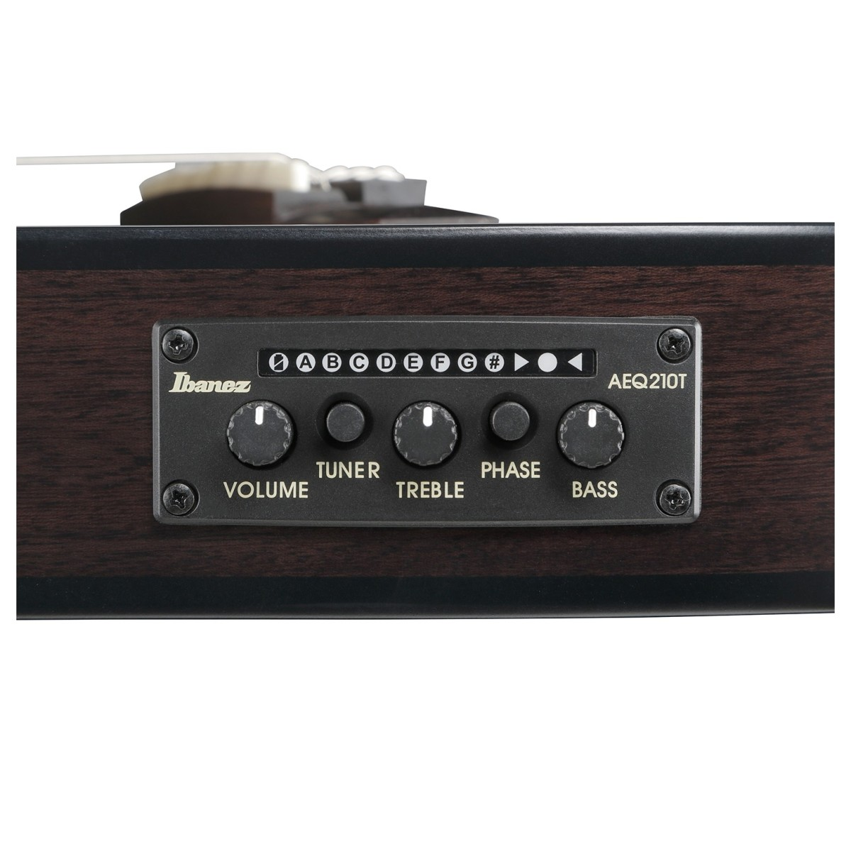 Elettronica volume tuner treble phase bass Ibanez FRH20QMN blu cosmo, chitarra semiacustica con bracing a ventaglio, tastiera in palissandro e equalizzatore integrato