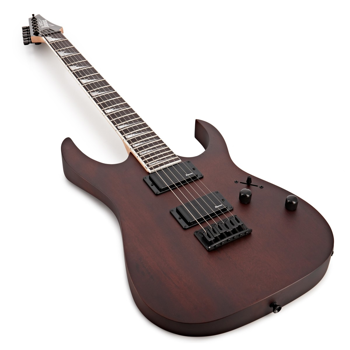 Chitarra elettrica Ibanez GIO GRG121DX WNF, corpo in okoume, finitura walnut flat, 24 tasti, pickup humbucker