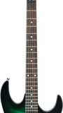 IBANEZ GIO GRX70QA TEB Transparent Emerald Burst Chitarra Elettrica tasti manico tastiera marcatori segnatasto inlay dots