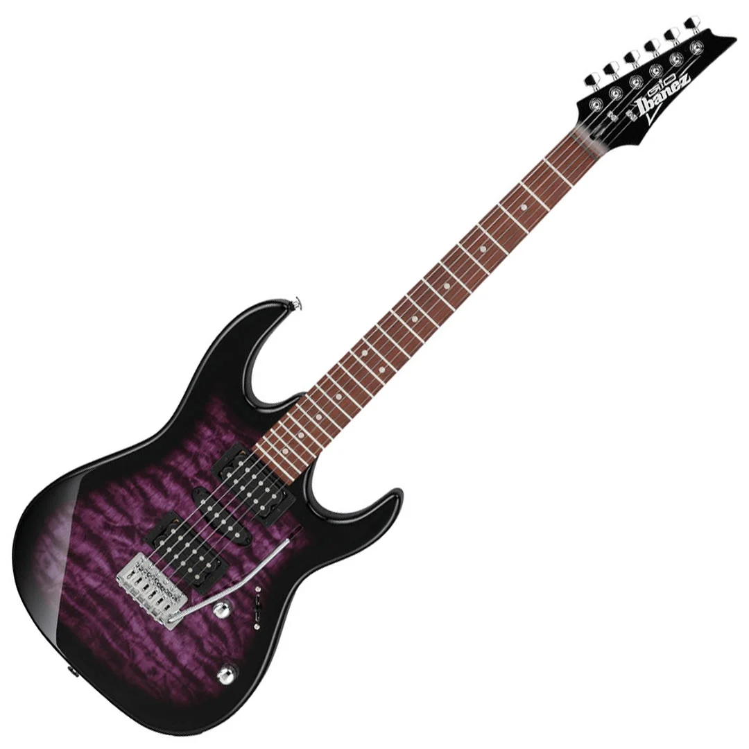 IBANEZ GIO GRX70QA TVT Transparent Violet Burst Chitarra Elettrica viola