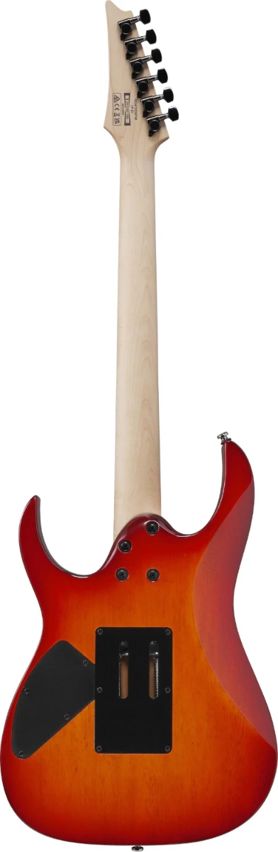 Ibanez RG470DXFM-CS Cherry Sunburst, chitarra elettrica con manico in acero, pickup H-S-H e finitura raffinata in acero fiammato