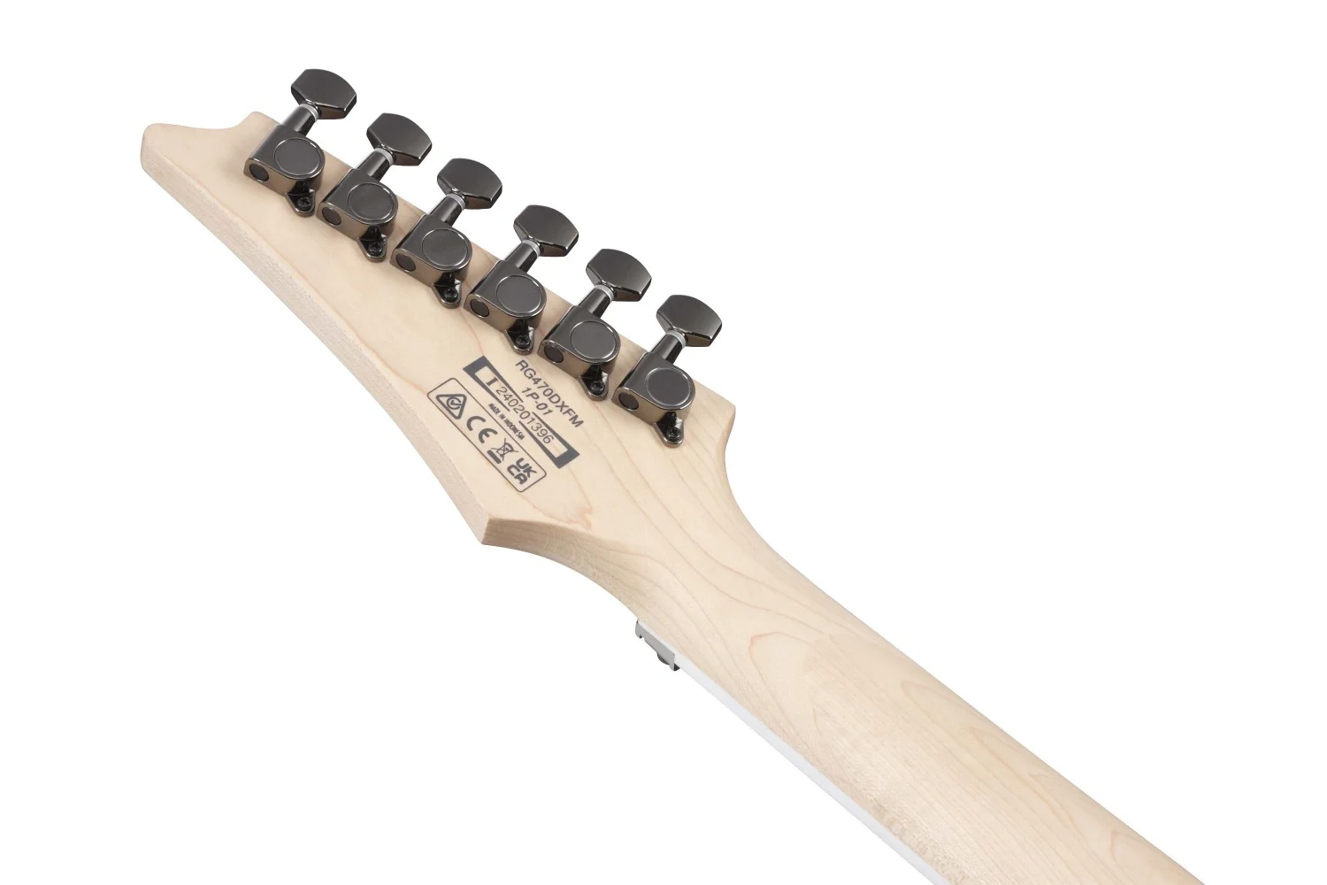 Ibanez RG470DXFMCS con manico Wizard III, corpo in meranti, pickup H-S-H, e finitura Cherry Sunburst elegante