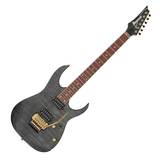 Ibanez RGR420FMSP, chitarra elettrica grigia trasparente, manico in acero, 24 tasti jumbo e pickup humbucker per riff veloci