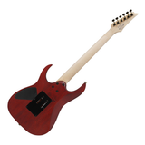 Ibanez RGR420FMSP, chitarra elettrica trasparente grigia, con manico in acero e pickup humbucker, ideale per performance energiche