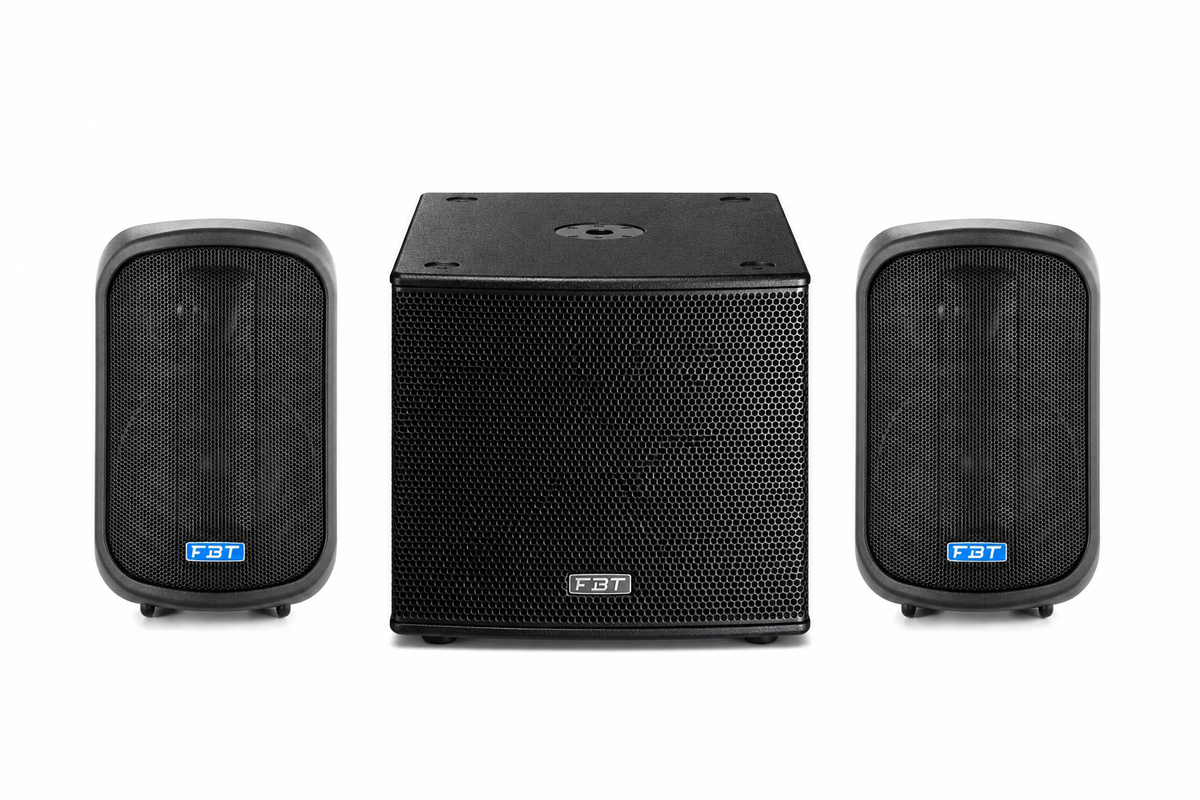 FBT J5A Black Coppia Casse Attive 240W + FBT Subline 112SA