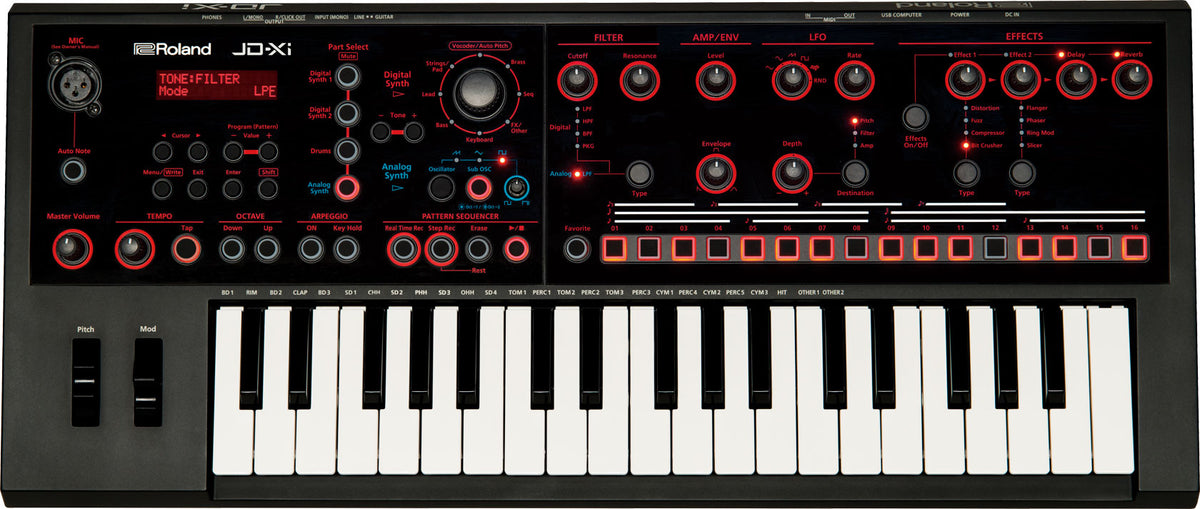 Roland JD-XI Sintetizzatore Crossover Analogico/Digitale 37 Tasti