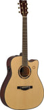 Chitarra acustica cutaway naturale con tecnologia TransAcoustic, Bluetooth e looper per effetti sonori immersivi