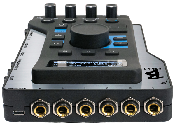 B.Beat, controller per sequenze musicali, gestisce audio e video, con mixer digitale e uscite separate per tracce
