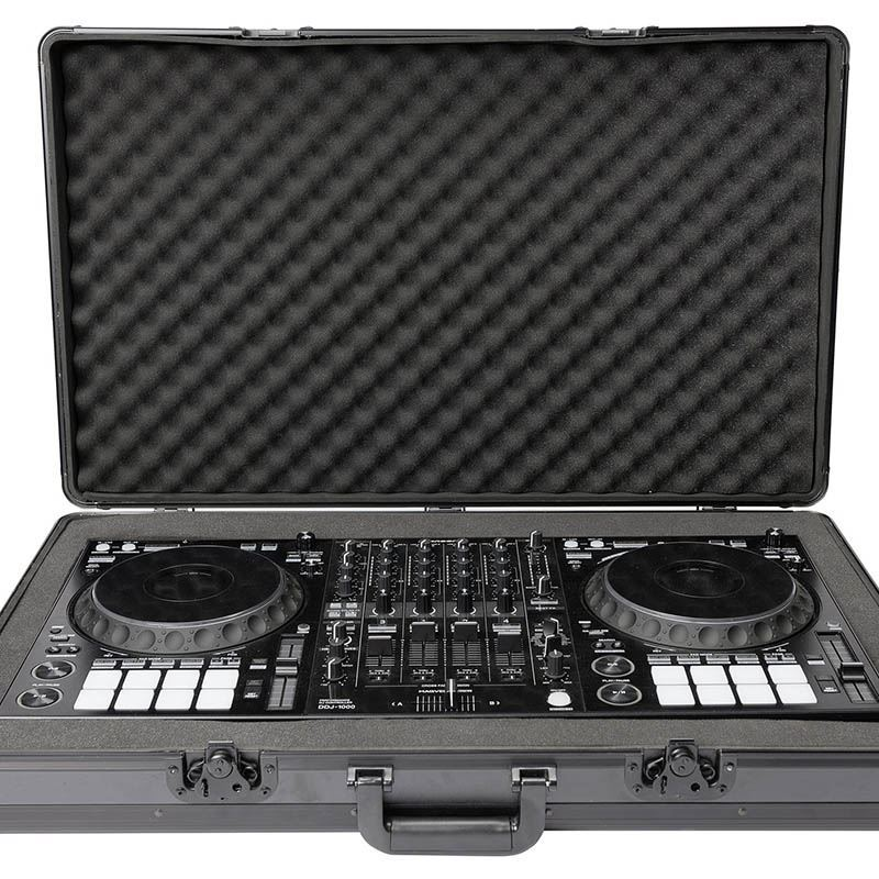 Custodia DJ Carry Lite XXL Plus, nera e compatta, con interni imbottiti e schiuma pick & pluck per adattare scomparti